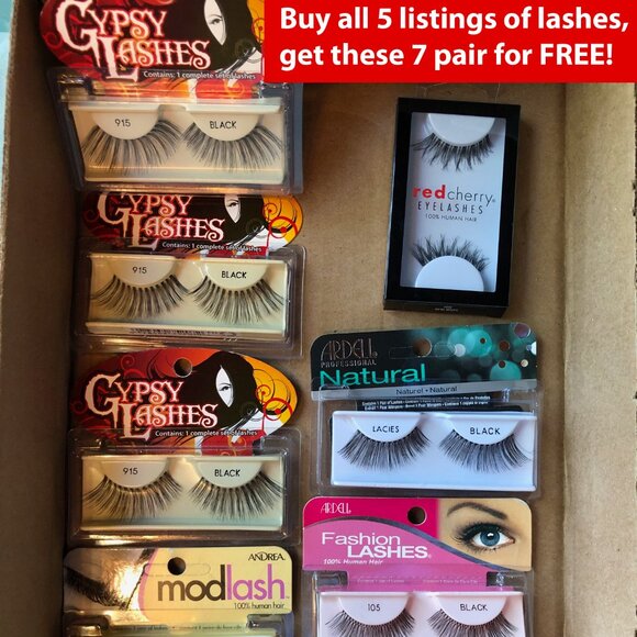 Variety Pack of (11) Ardell Natural Eyelashes Plus 1 Pack of Individual Lashes - Picture 6 of 6